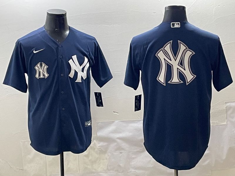 Men New York Yankees Blank Black Game 2025 Nike MLB Jersey style 15